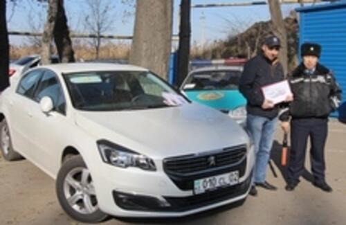 Необычную акцию провели дилерские центры национального производители совместно с ДВД г.Алматы для водителей авто.