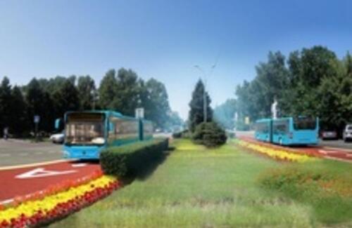 В Алматы запустили первую линию БРТ