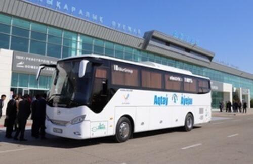 Электробусы впервые запустили на маршруты в Казахстане